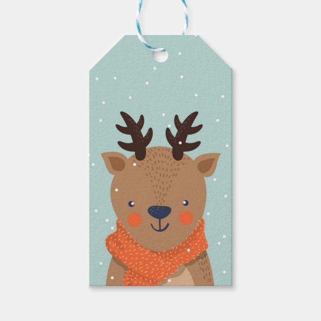 Reindeer Gift Tags (Front)