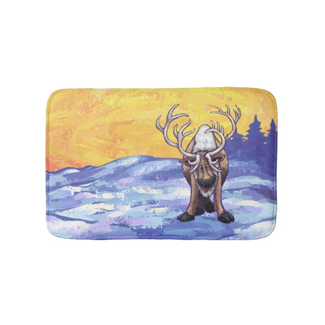 Reindeer Gifts & Accessories Bath Mat (Front)