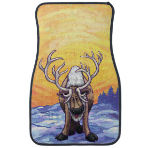Reindeer Gifts & Accessories Car Mat