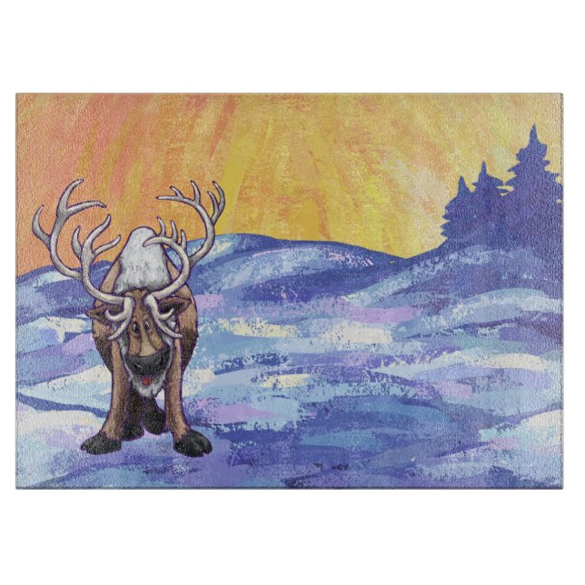 Reindeer Gifts & Accessories Cutting Board (Front)