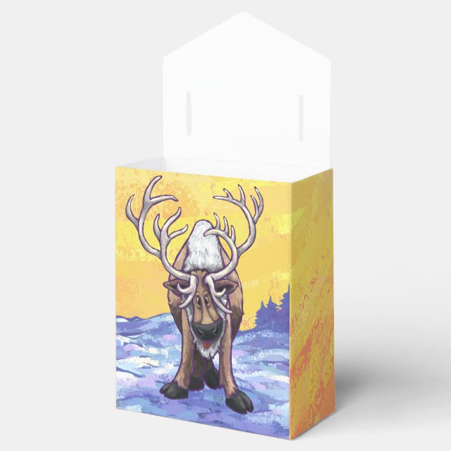 Reindeer Gifts & Accessories Favor Boxes (Opened)