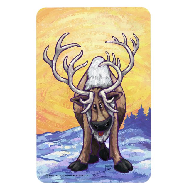 Reindeer Gifts & Accessories Magnet (Vertical)
