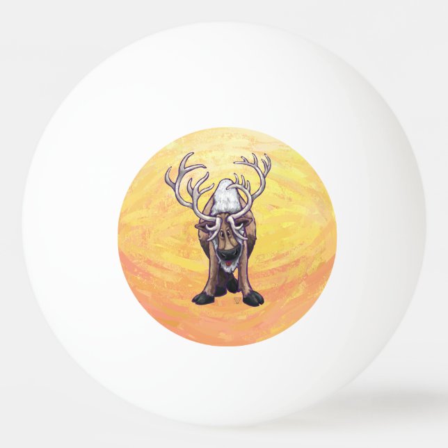 Reindeer Gifts & Accessories Ping-Pong Ball (Front)