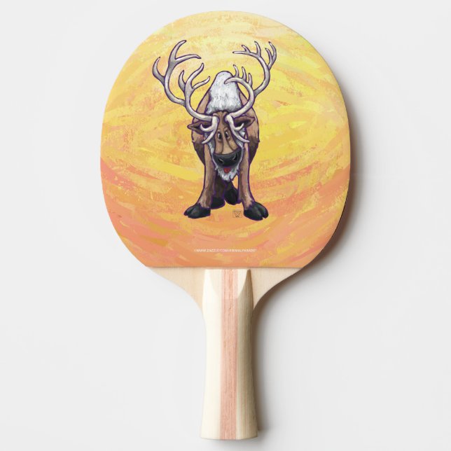 Reindeer Gifts & Accessories Ping-Pong Paddle (Front)