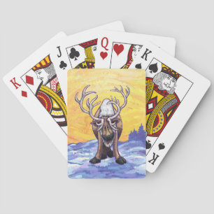 Reindeer Gifts & Accessories Poker Cards