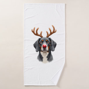 Reindeer Great Dane Christmas Great Dane Dog Mom D Bath Towel