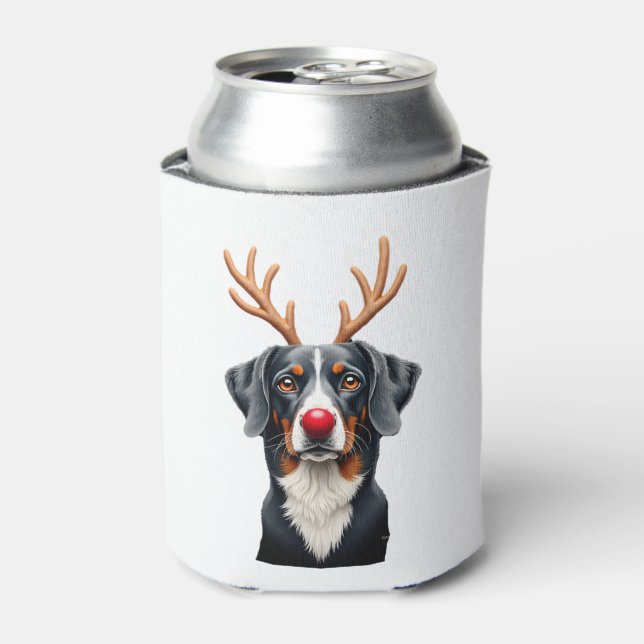 Reindeer Great Dane Christmas Great Dane Dog Mom D Can Cooler (Can Front)