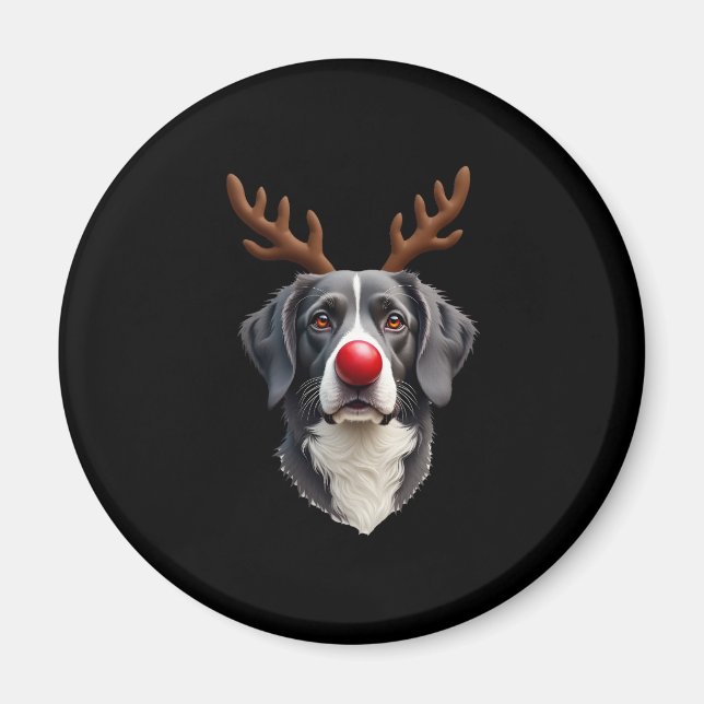 Reindeer Great Dane Christmas Great Dane Dog Mom D Magnet (Front)