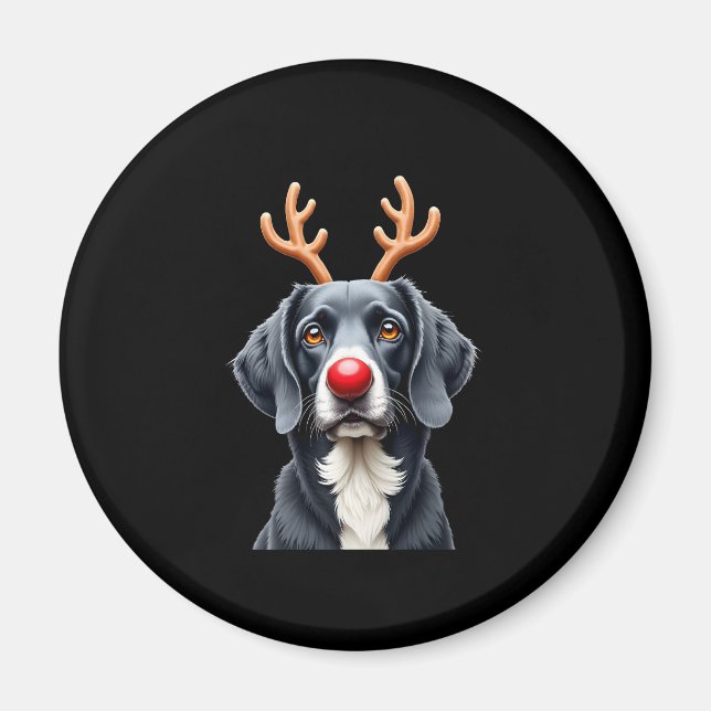 Reindeer Great Dane Christmas Great Dane Dog Mom D Magnet (Front)