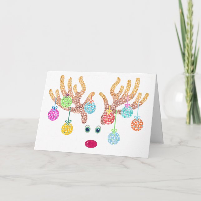 Reindeer Greeting Card (Front)