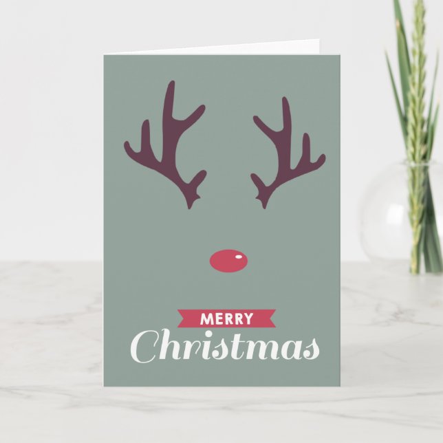 Reindeer Greeting Card | Holidays (Front)