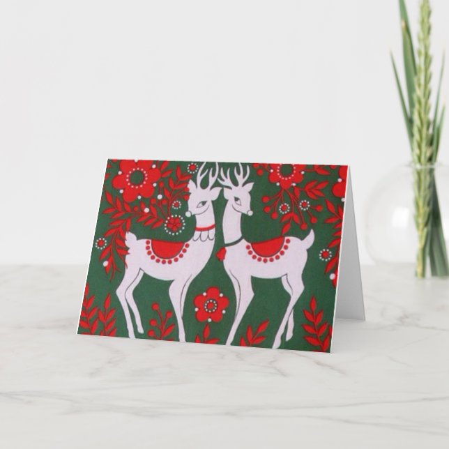 Reindeer Holiday Card (Front)