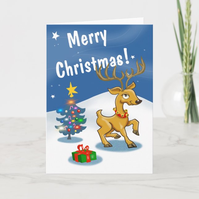 Reindeer Holiday Card (Front)