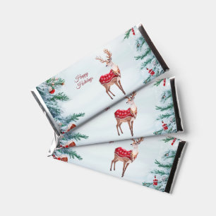 Reindeer Holiday Holiday Hershey Bar Favors