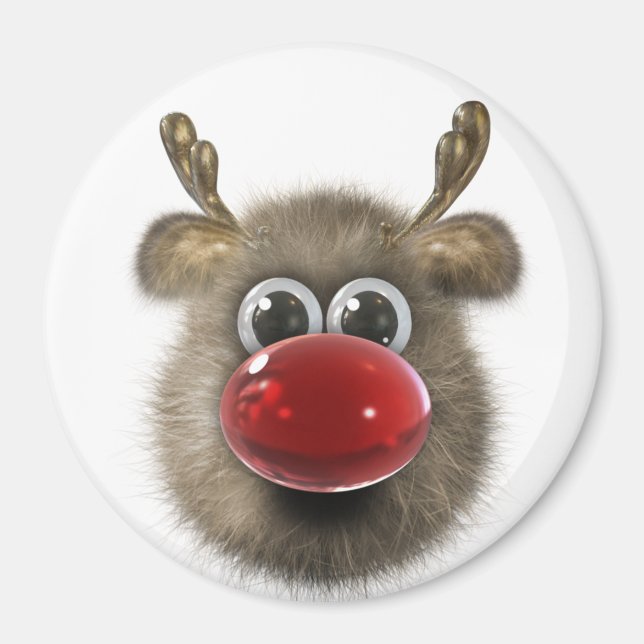 Reindeer Holiday Locker Magnets, Back to school Magnet (Front)