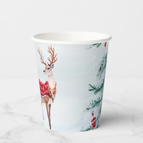 Reindeer Holiday Paper Cups