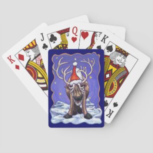 Reindeer Holiday Poker Cards