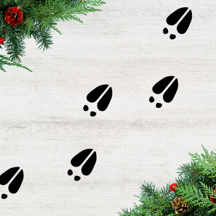 Reindeer Hoof Prints Christmas Floor Decorations Decals