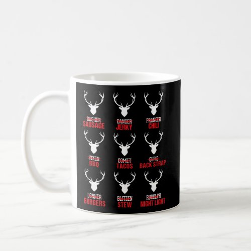 Reindeer Hunter Deer Meat Hunting Coffee Mug