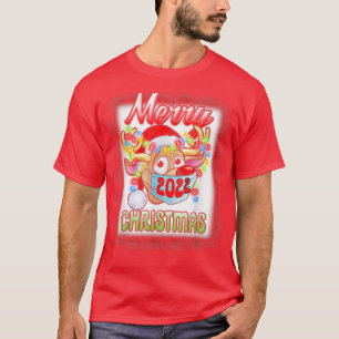 Reindeer In Mask Matching Family Pajama Merry Chri T-Shirt