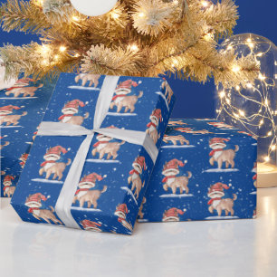 Reindeer in Snowflakes Wrapping Paper