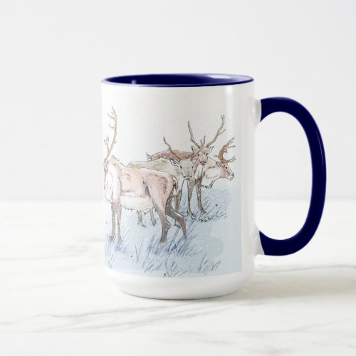 Reindeer in the Snow Mug