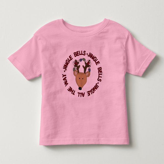 Reindeer Jingle Bells Tshirts and Gifts (Front)