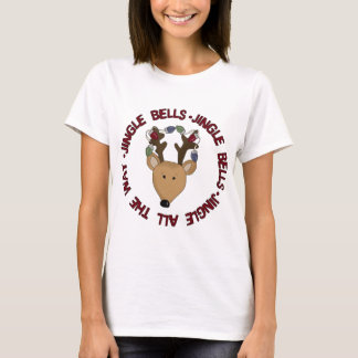 Reindeer Jingle Bells Tshirts and Gifts