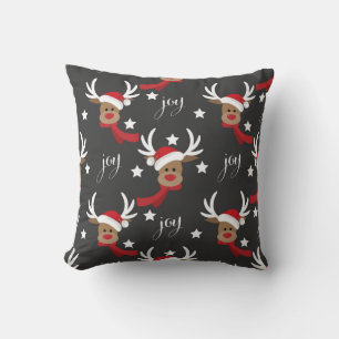 Reindeer Joy Christmas  Women's Pillows