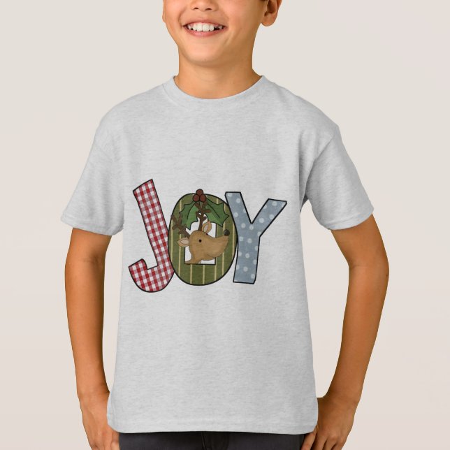 Reindeer Joy Holiday Tshirts and gifts (Front)