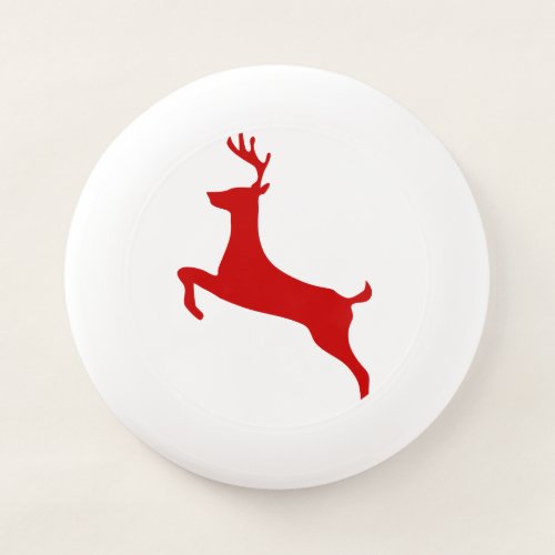 Reindeer Jump Christmas Red Silhouette Trucker Hat Wham_O Frisbee