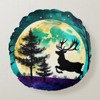 Reindeer Leaping Full moon on the 