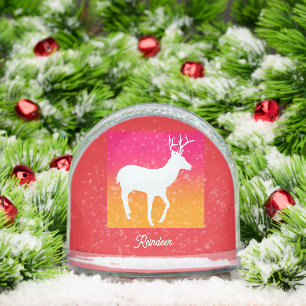 Reindeer Logo  Snow Globe