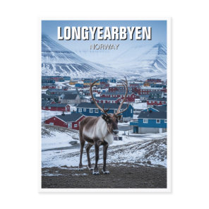 Reindeer Longyearbyen Svalbard Norway Postcard