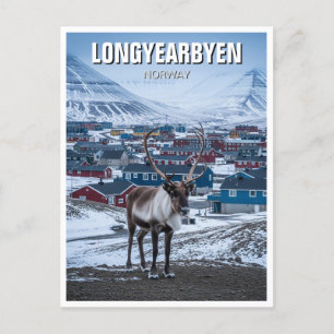 Reindeer Longyearbyen Svalbard Norway Postcard