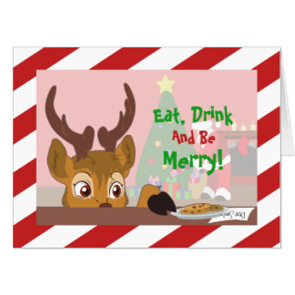 Reindeer Love Cookies Big Card