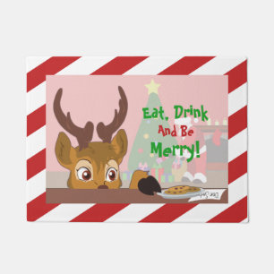 Reindeer Love Cookies Doormat