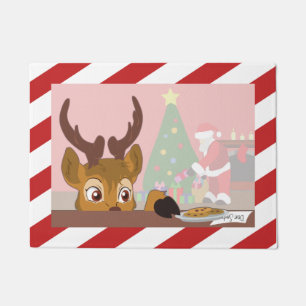 Reindeer Love Cookies (No Text) Doormat