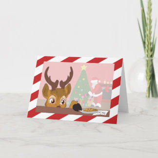 Reindeer Love Cookies (No Text) Holiday Card
