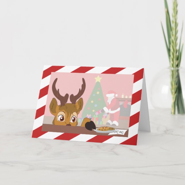 Reindeer Love Cookies (No Text) Holiday Card (Front)