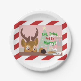 Reindeer Love Cookies Paper Plates