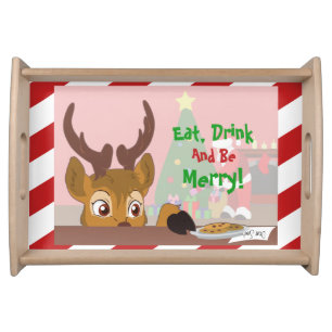 Reindeer Love Cookies Serving Tray