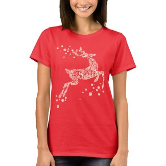 Reindeer made from Snowflakes Christmas Shirt