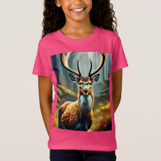 "Reindeer Magic: Playful Style for Little Stars!" T-Shirt
