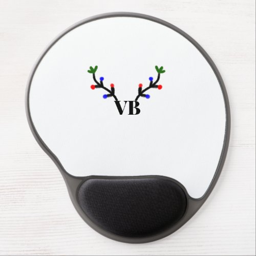 Reindeer merry Christmas add name text name title Gel Mouse Pad
