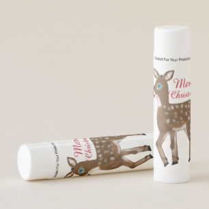 Reindeer Merry Christmas Lip Balm