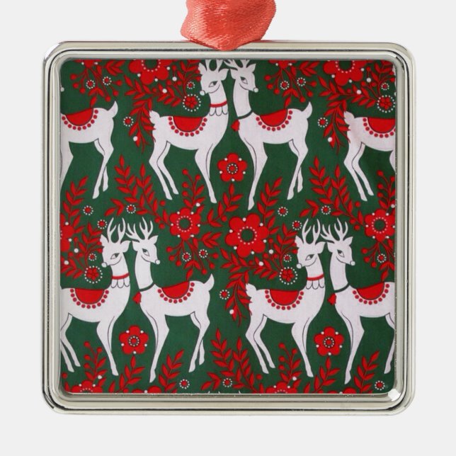 Reindeer Metal Ornament (Front)