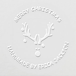 Reindeer modern handmade Christmas Embosser