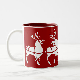Reindeer Mug Coffee Cup Festive Christmas Decor