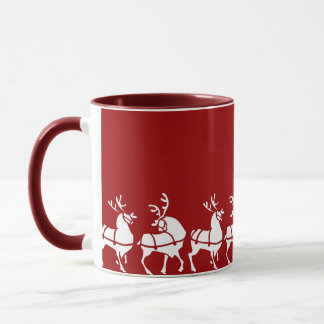 Reindeer Mug Coffee Cup Festive Christmas Gifts